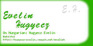 evelin hugyecz business card
